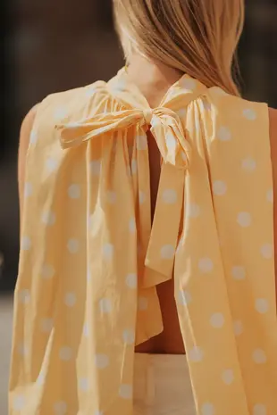 Blouse jaune à pois DUNE
