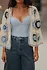 Gilet crochet bleu ciel NAEL