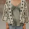 Gilet en crochet vert SOREN