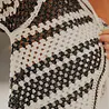 Gilet en crochet noir NOX