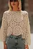 Blouse en crochet beige AZIEL