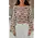 Blouse en crochet choco SOLEN