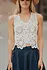Blouse en crochet blanc NOELINE