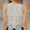 Blouse en crochet blanc NOELINE
