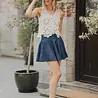Blouse en crochet blanc NOELINE