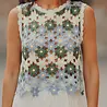 Blouse en crochet bleu BRUME Blouse en crochet bleu BRUME