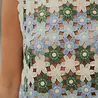 Blouse en crochet bleu BRUME Blouse en crochet bleu BRUME