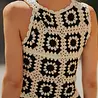 Blouse en crochet noir ELINA