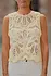 Blouse en crochet jaune NAIA
