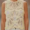 Blouse en crochet jaune NAIA