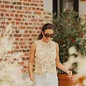 Blouse en crochet jaune NAIA