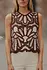 Blouse en crochet choco NAIA