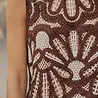 Blouse en crochet choco NAIA