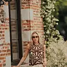 Blouse en crochet choco NAIA