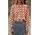 Blouse en crochet corail AURORE