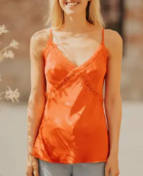 Top débardeur rouge SIDONIE