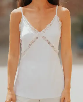 Top débardeur blanc SIDONIE