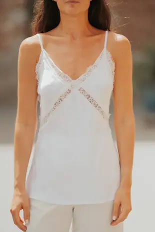 Top débardeur blanc SIDONIE
