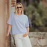 Bermuda en jean blanc taille haute VICTUS