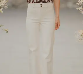 Jean beige ELENA