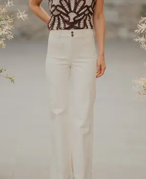 Jean beige ELENA