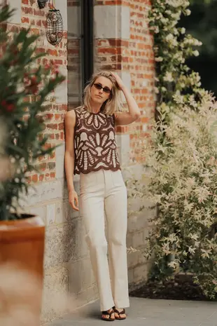 Jean beige ELENA