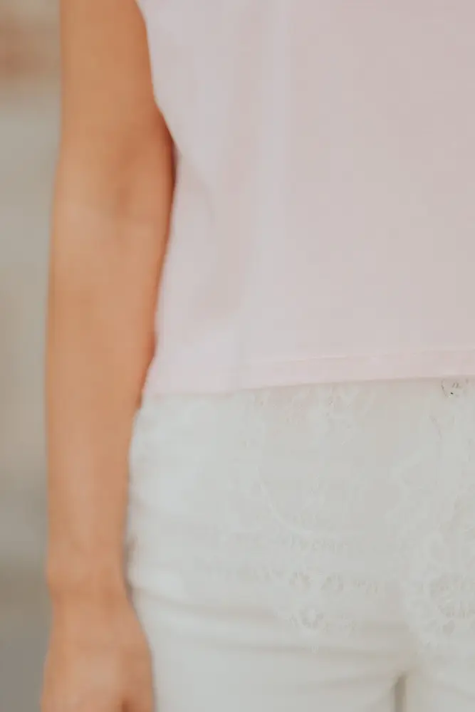T-shirt rose FLORA