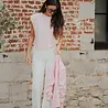 T-shirt rose FLORA
