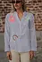 Chemise oversize bleu ciel brodée SELENO
