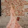 Longue robe rose ORIANE