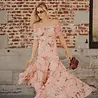 Longue robe rose ORIANE