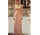Robe Midi Rose Pailletée Col Cascade DIVIA