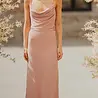 Robe Midi Rose Pailletée Col Cascade DIVIA Robe Midi Rose Pailletée Col Cascade DIVIA