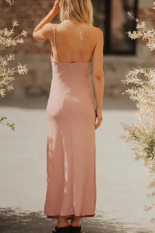 Robe Midi Rose Pailletée Col Cascade DIVIA Robe Midi Rose Pailletée Col Cascade DIVIA