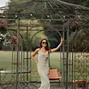 Robe Midi Beige Pailletée Col Cascade DIVIA Robe Midi Beige Pailletée Col Cascade DIVIA
