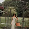 Robe Midi Beige Pailletée Col Cascade DIVIA Robe Midi Beige Pailletée Col Cascade DIVIA