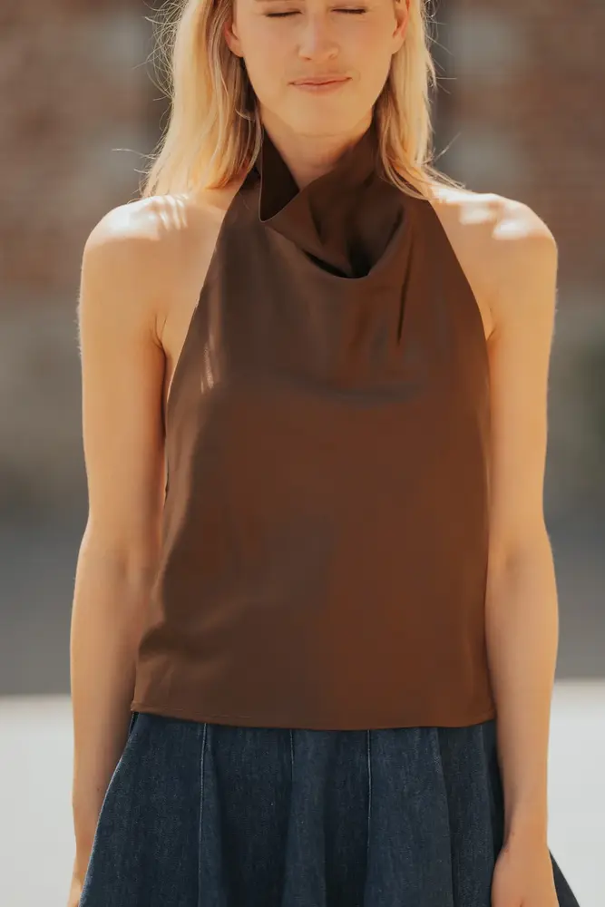 Top marron KAELYS