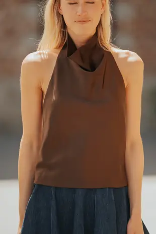 Top marron KAELYS
