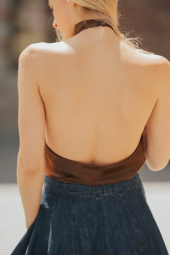 Top marron KAELYS