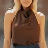 Top marron KAELYS