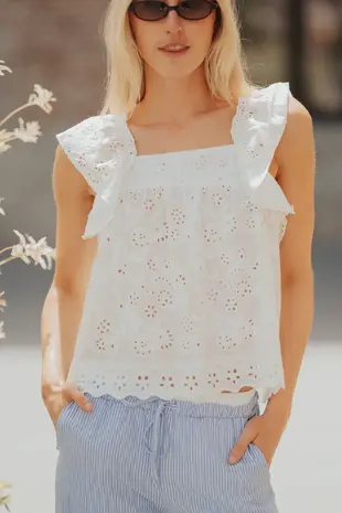 Blouse blanc NEREA