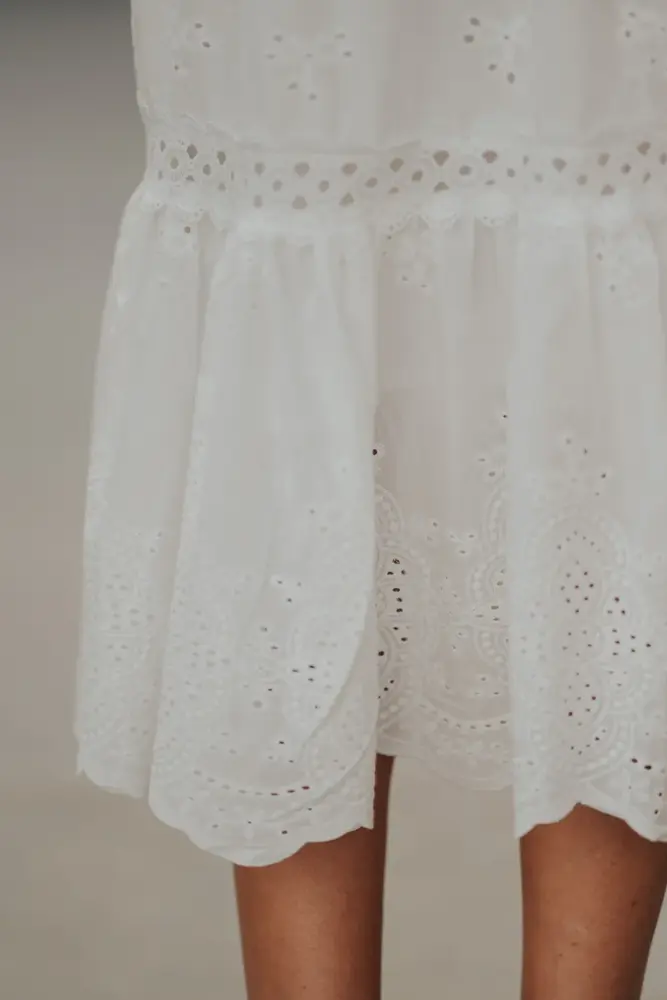 Longue jupe blanc ERYN