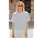 T-shirt rayé bleu ciel et blanc oversize COLETTE