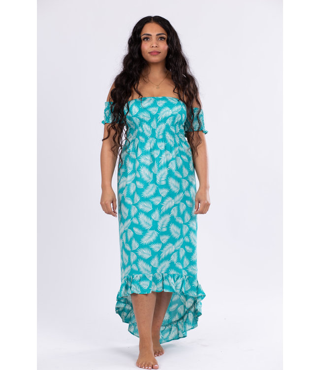 Women maxidress Blue Palm