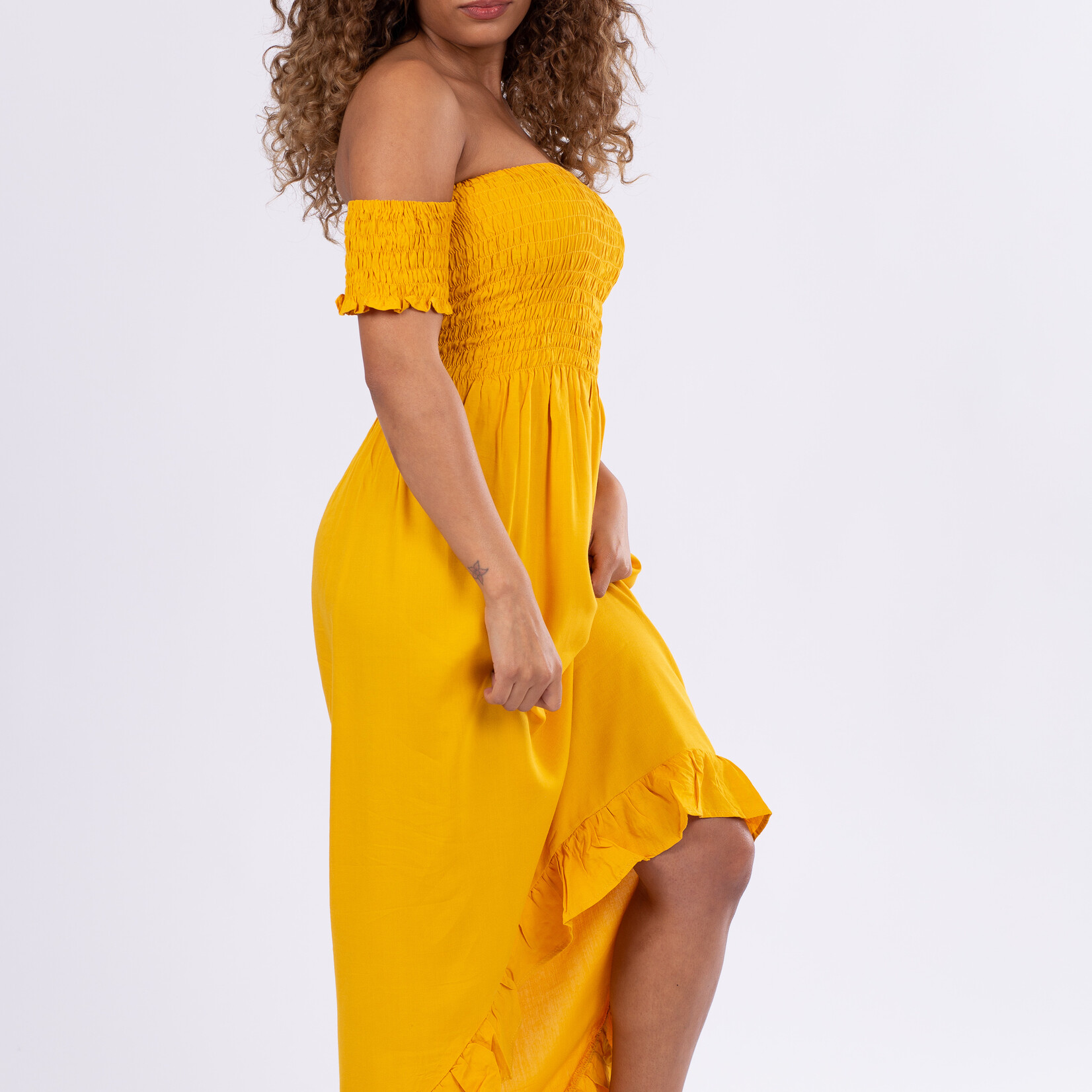 Women maxidress Mustard Yellow