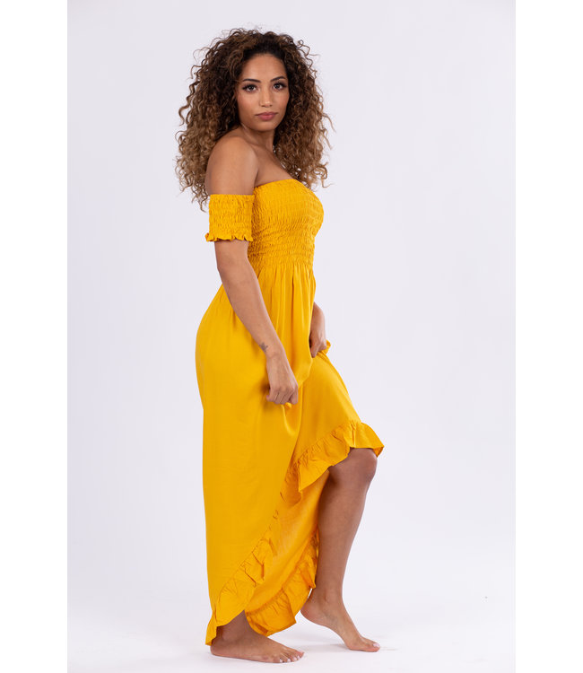 Women maxidress Mustard Yellow