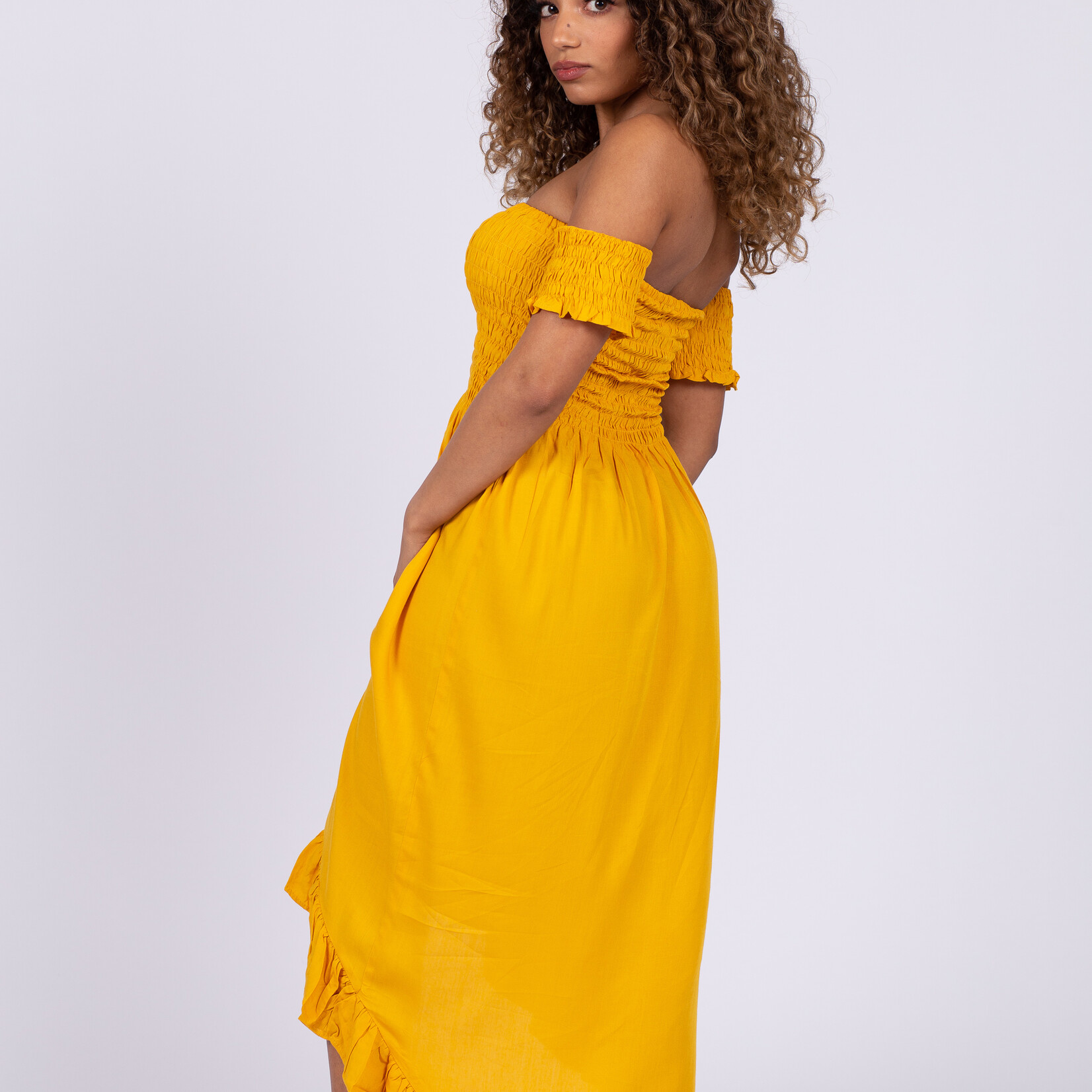 Women maxidress Mustard Yellow