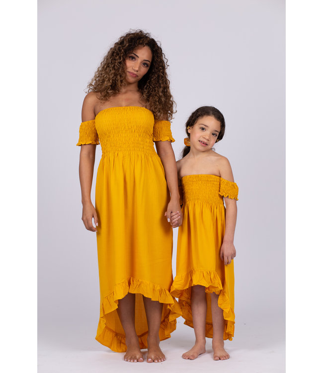 Women maxidress Mustard Yellow