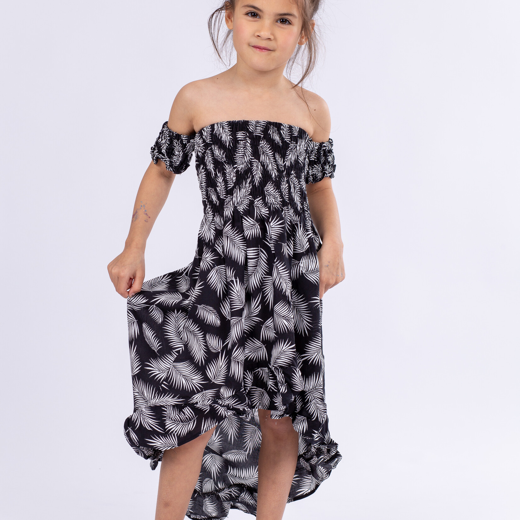 Women maxidress Black Palm