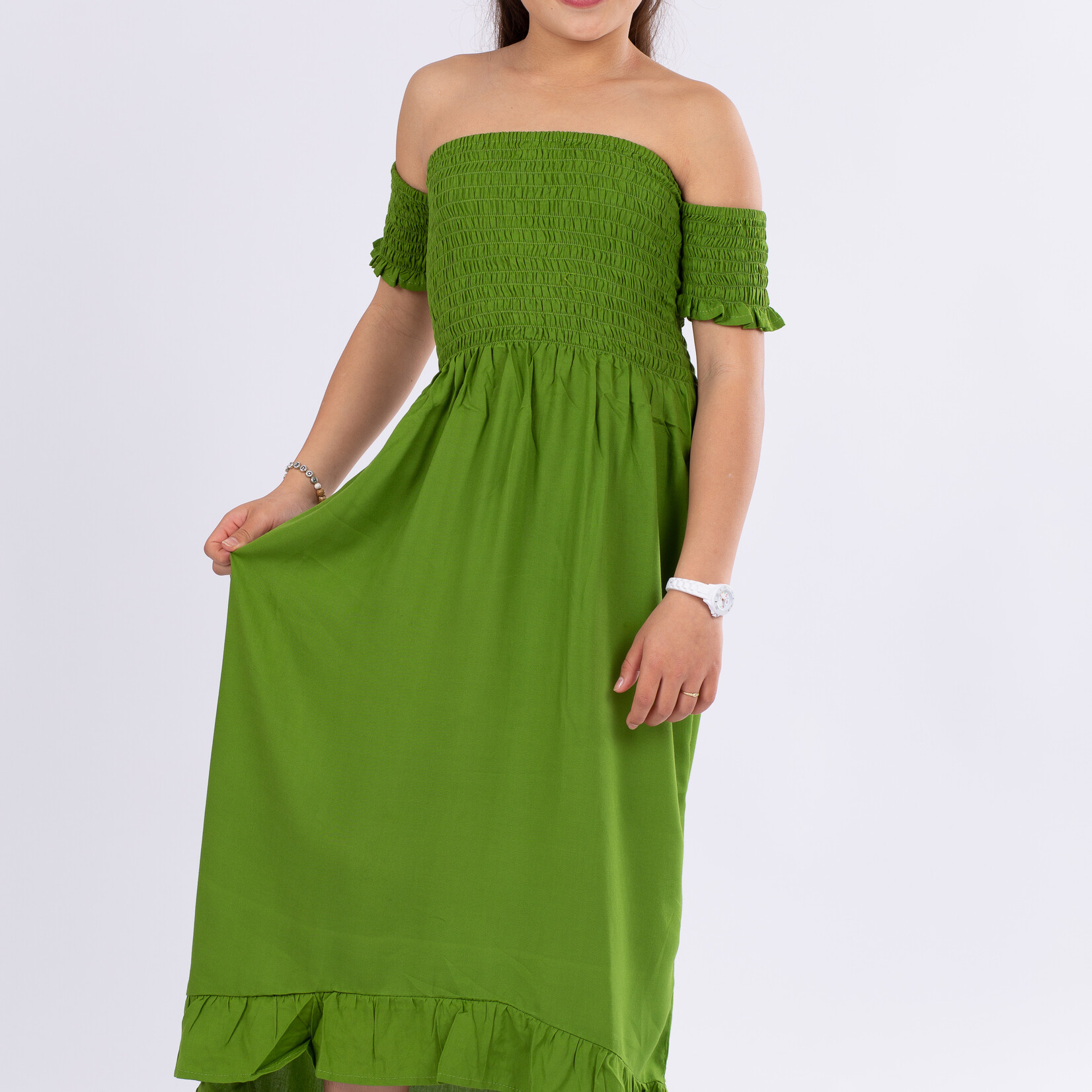 Kids maxidress Olive